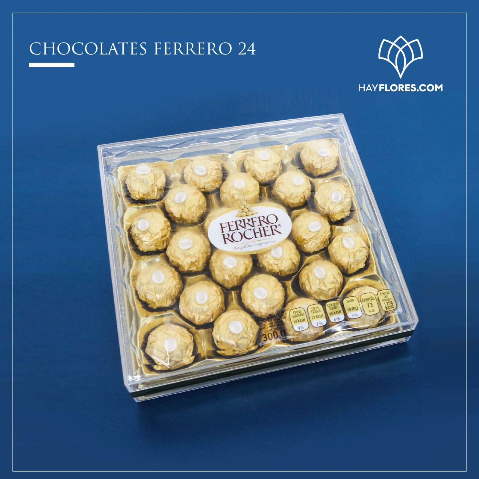 Chocolates Ferrero Rocher (24 Piezas) Florería de León