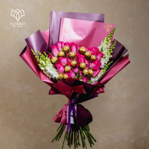 Ramo Amanda Rosas Fucsia