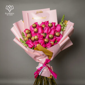 Ramo Amanda Rosas Fucsia