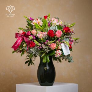 Florero 24 Rosas dos tonos