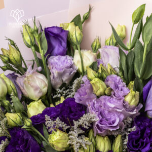 Alternative view of Ramo de Lisianthus Morados