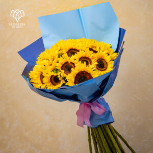 Ramo 25 girasoles francés
