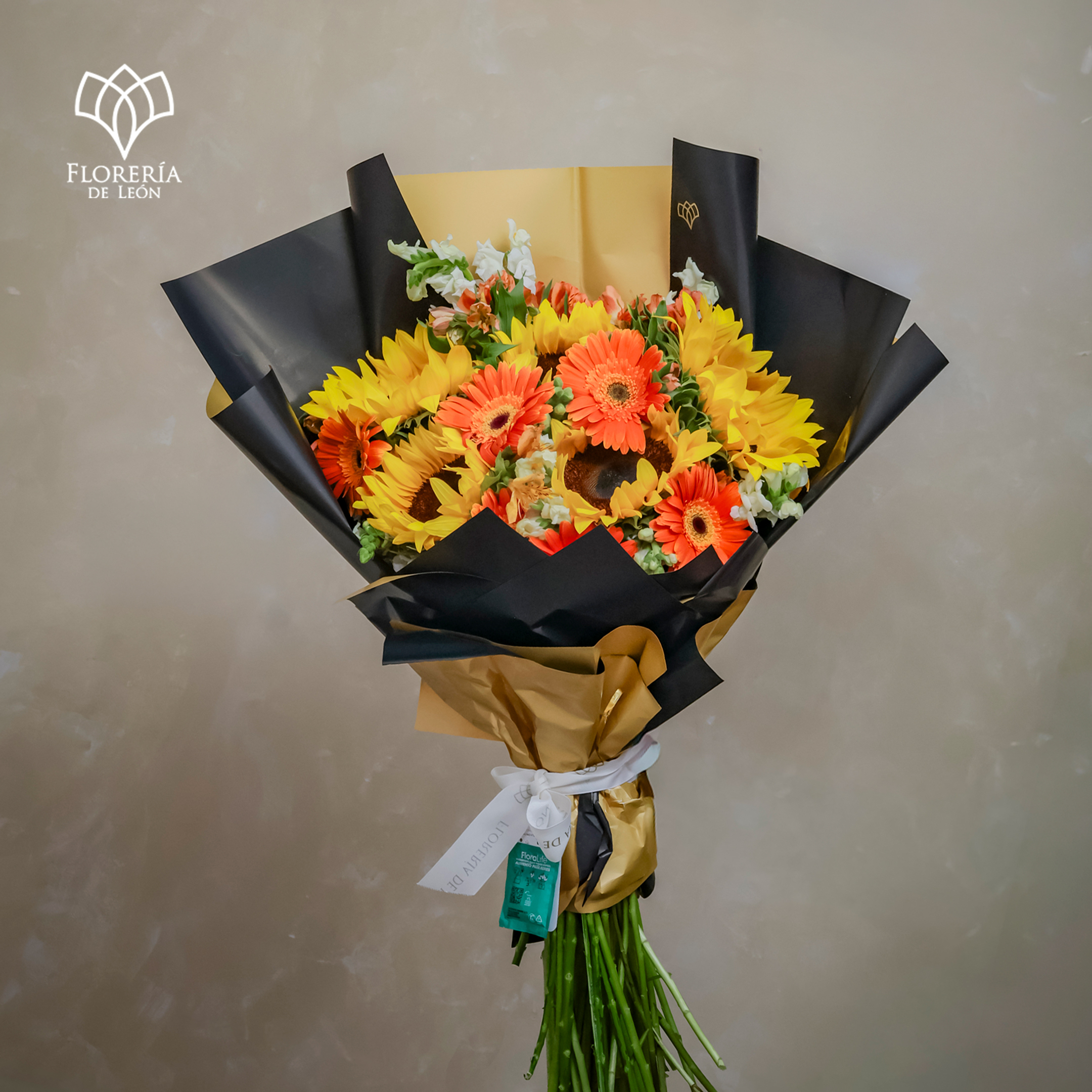 Ramo 5 Girasoles y 6 Gerberas