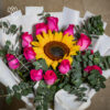 Ramo Girasol Orbitado Rosa - Imagen 2