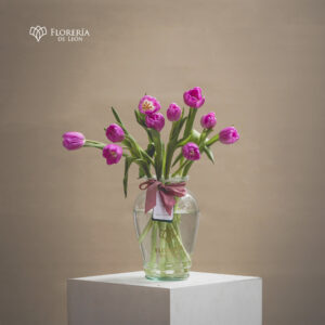 Florero 10 Tulipanes