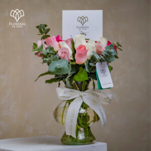 Florero Virginia (18 ROSAS)